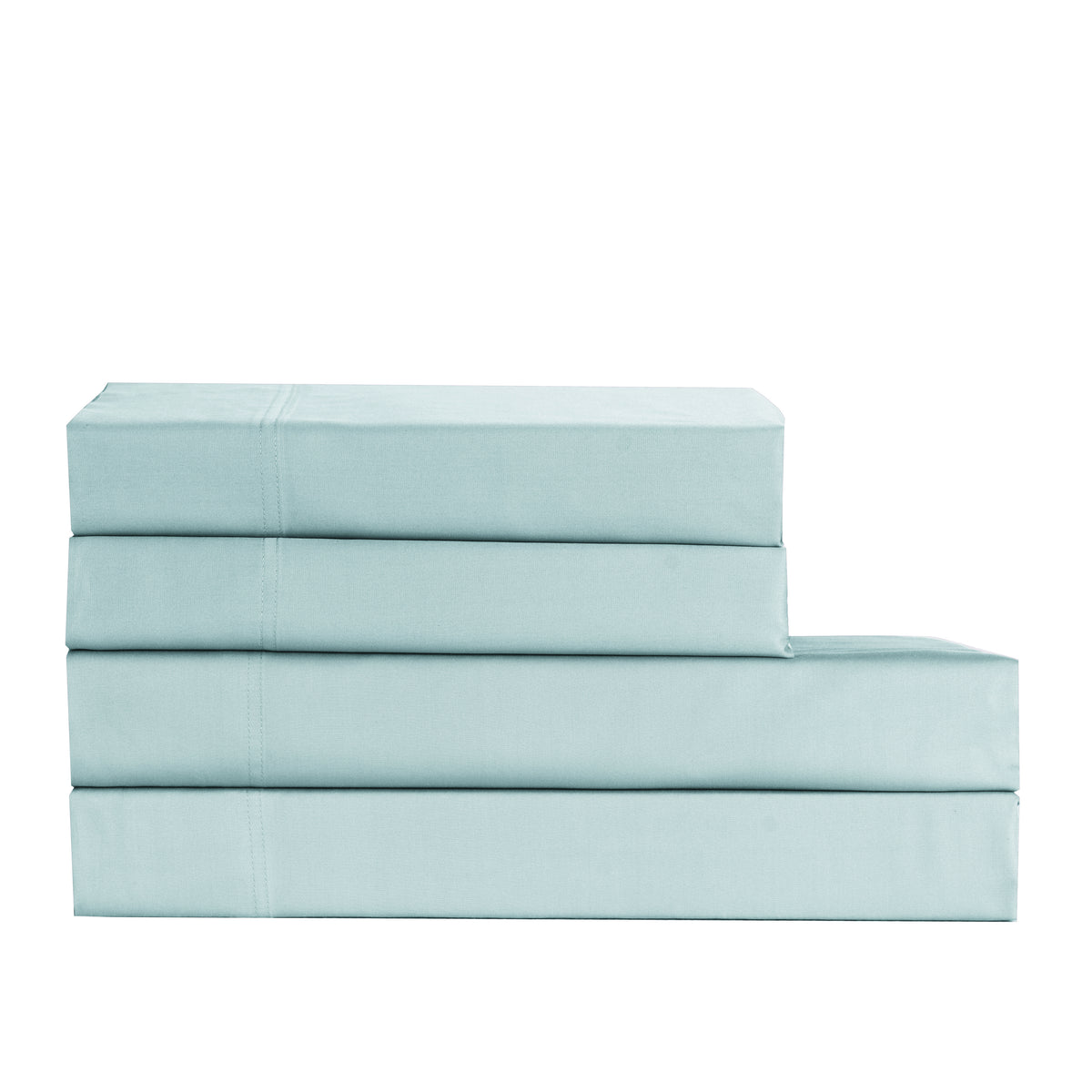Cotton House 100% Cotton Pima Full Sheet Set - 500 Thread Count Winter Sky Blue