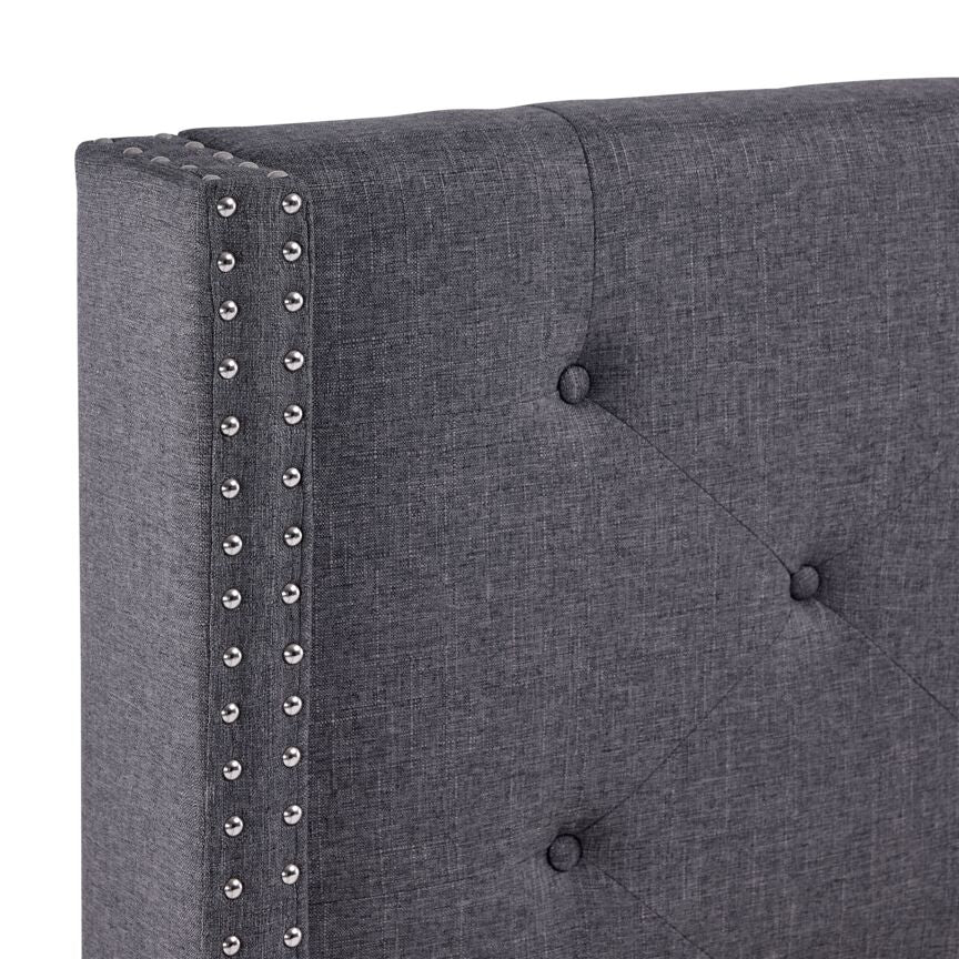 Audrey 3-Piece Queen Bed - Dark Grey