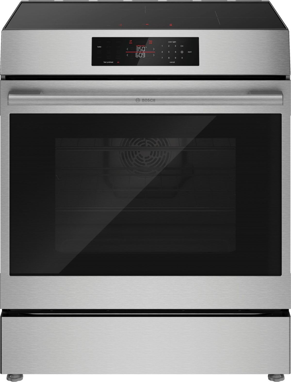 Bosch 30" Stainless Steel 500 Series Induction Freestanding Range (5.8 Cu. Ft.) - HIF5050MC