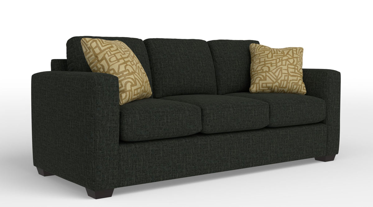 Caleb Queen Sofa Bed with Innerspring Mattress - Bondi Dark Grey