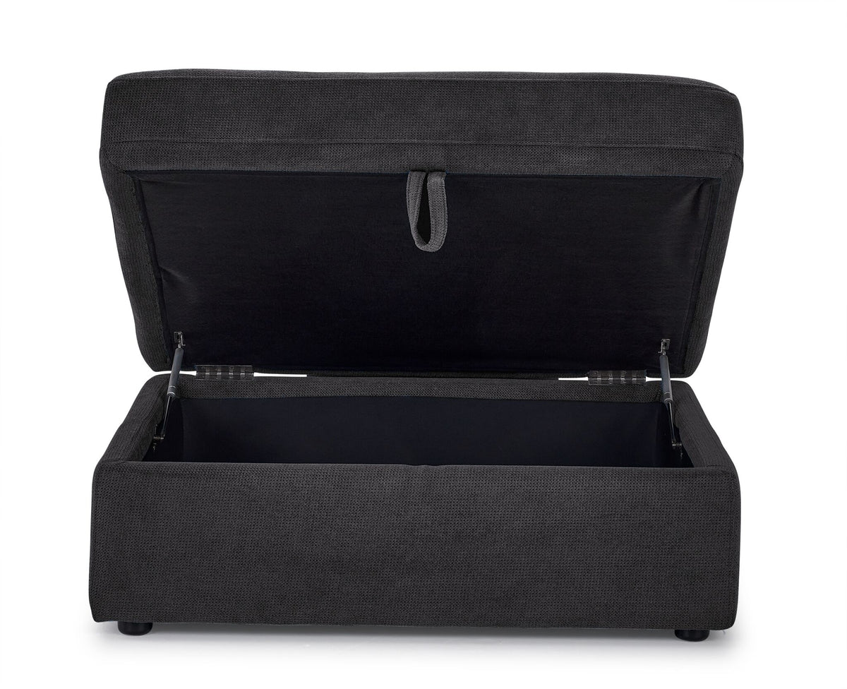 Feeling Connected - Connex Ottoman - Dark Grey