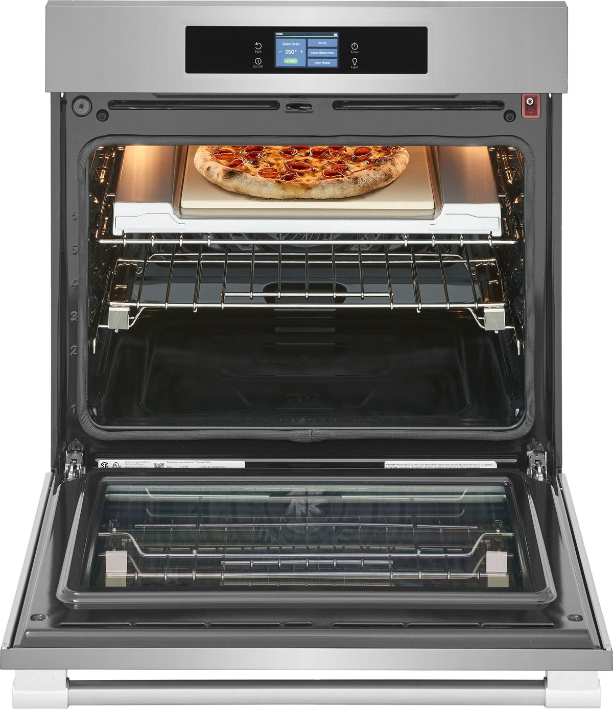 Frigidaire Professional Stainless Steel 30" Single Wall Oven with Stone-Baked Pizza Mode (5.3 Cu. Ft.) - PCWS3085AF