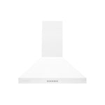 Hauslane Matte White 30" Chimney Range Hood - WM-530WHT-30P