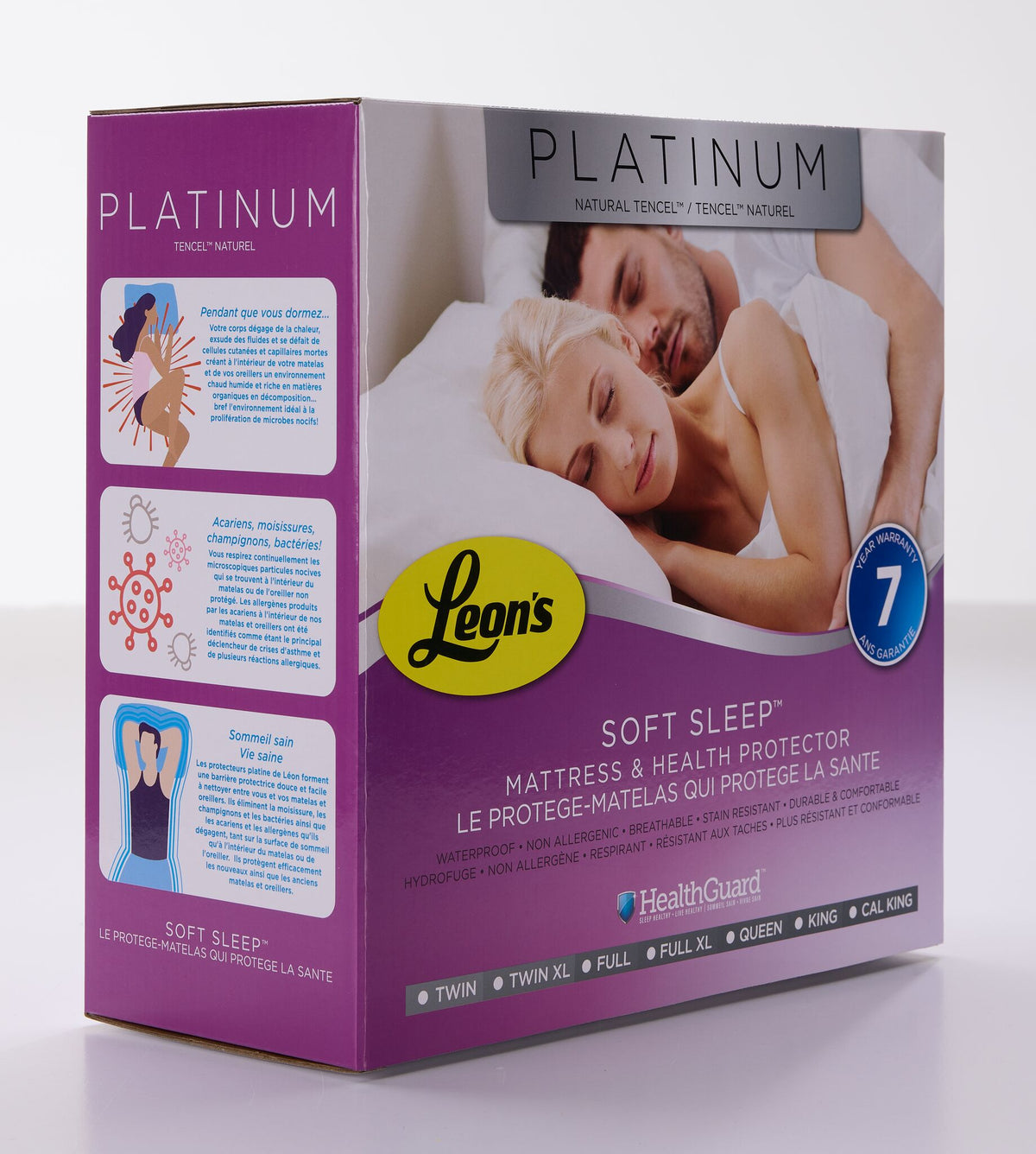 Platinum Twin XL Health Guard - Tencel