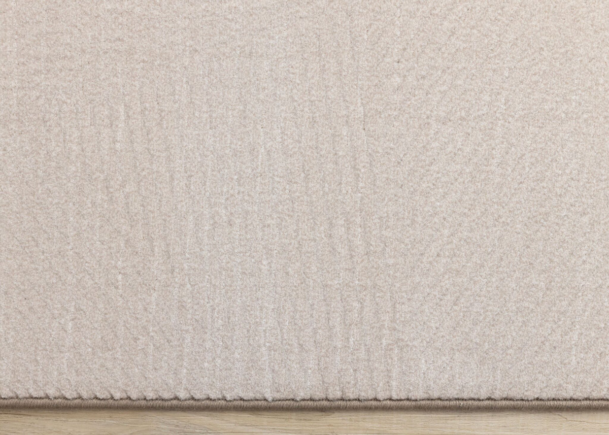 Himalaya 5'3" x 7'7" Striped Geometic Shape Area Rug - Taupe