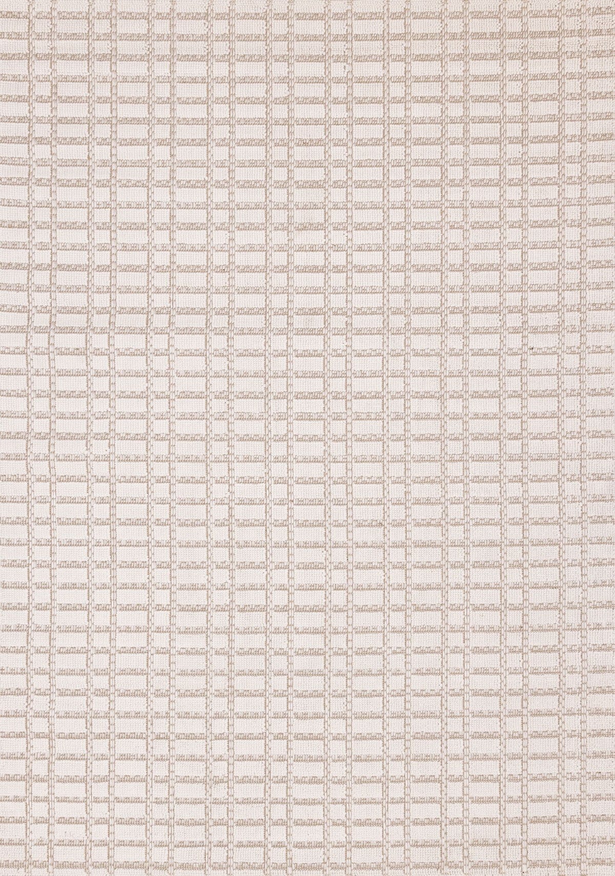 Woven Balance 7'10" x 10'6" Intricate Grid Design Area Rug - White, Taupe