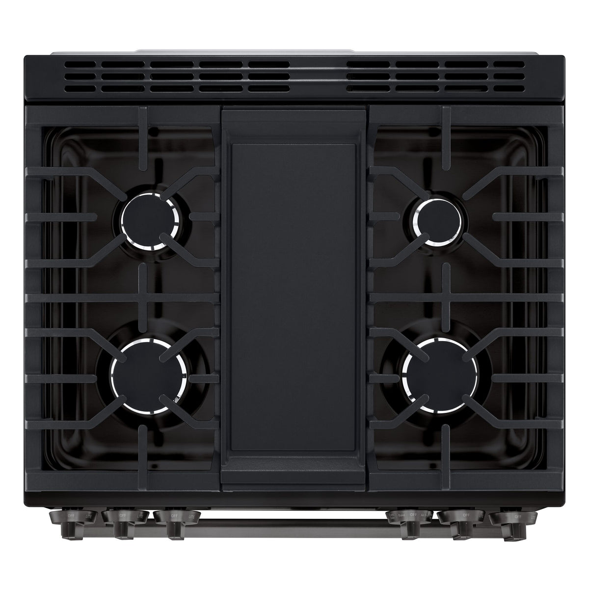 LG Smudge Resistant Black Stainless Steel Smart Gas Slide-In Range with Air Fry (6.3 Cu.Ft) - LSGL6335Z