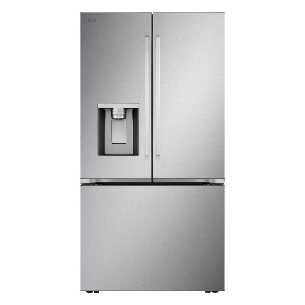 LG 36" 30.7 Cu. Ft. Smudge-Resistant Stainless Steel Smart French Door Refrigerator with Ice and Water Dispenser and Dual Ice Maker - LF31WSH63S