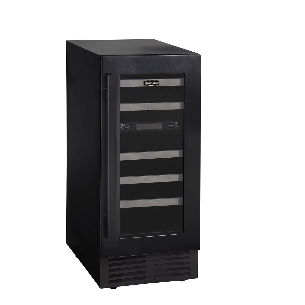 Marathon Black Steel Dual Zone Wine Cooler - MWC28-DBLS-1