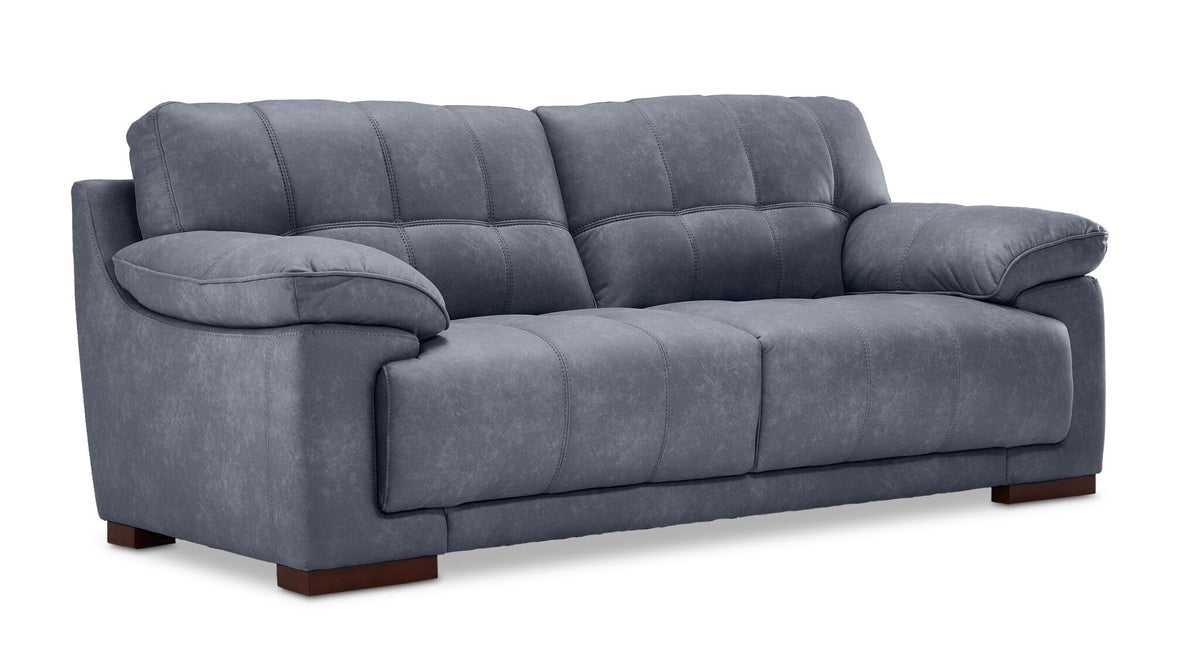 Modena Sofa and Loveseat Set - Blue