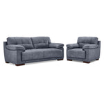 Modena Sofa and Chair Set - Blue