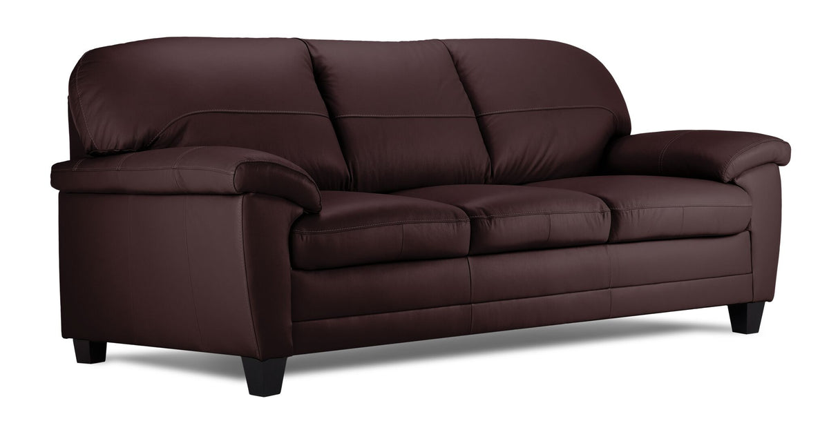 Raphael Leather Sofa - Mocha