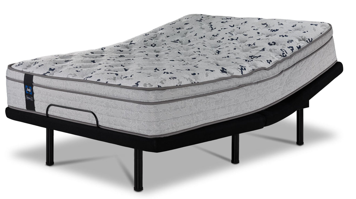 Sealy Comfort Series 2 King medium mattress on L2 Fit adjustable base with head and foot elevated