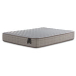 Origins by Serta Tradition Full firm mattress with white quilted tight top and beige patterned sides