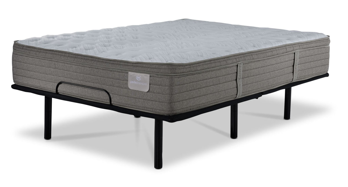 Serta® Perfect Sleeper Pacific Medium Eurotop Twin XL Mattress and L2 Pro Motion Adjustable Base