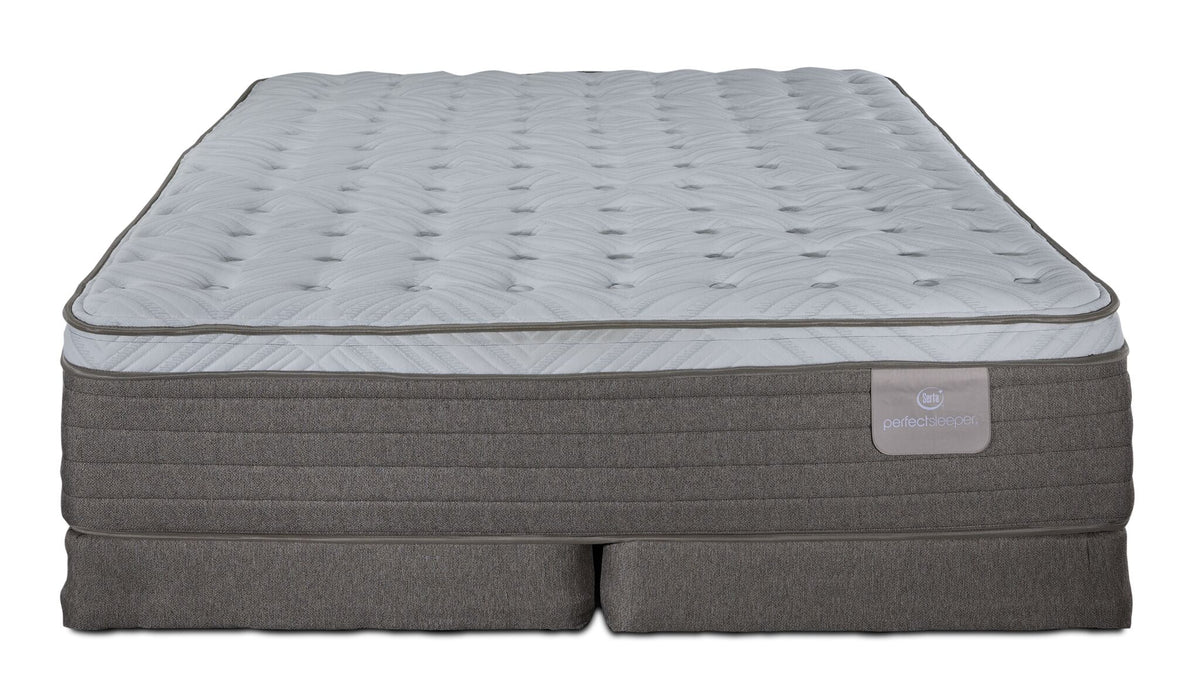 Serta® Perfect Sleeper Provence Firm Eurotop Queen Mattress and Low Profile Split Boxspring Set