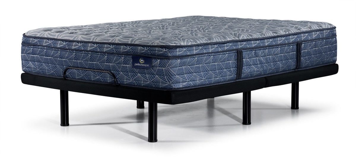 Serta® Perfect Sleeper Thrive Medium Euro Top Queen Mattress and L2 Pro Motion Adjustable Base