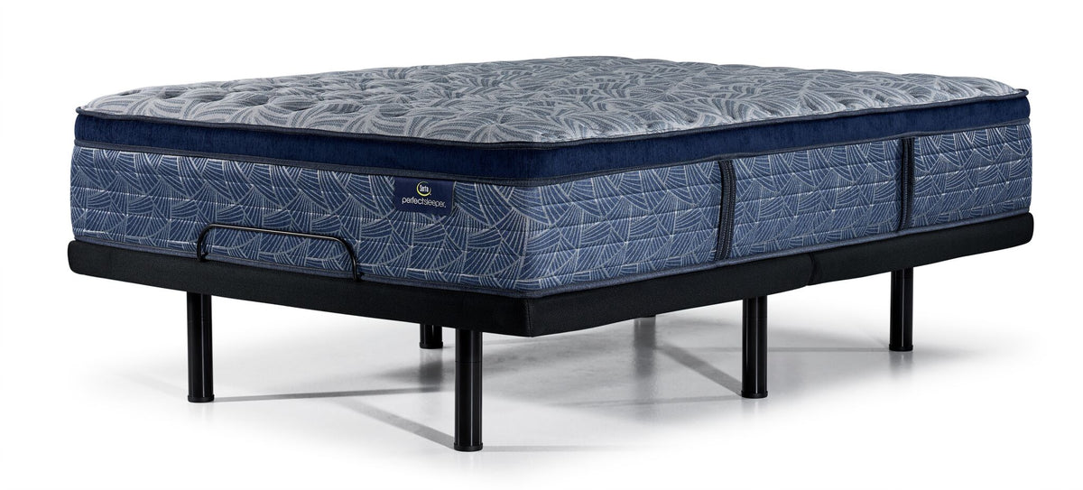 Serta® Perfect Sleeper Triumph Firm Euro Top King Mattress and L2 Pro Motion Adjustable Base