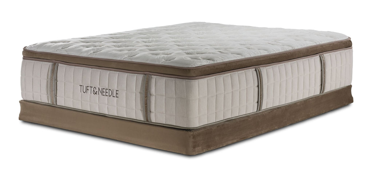 Tuft & Needle Stitch Super Pillow Top Plush Queen Mattress and Low Profile Boxspring Set