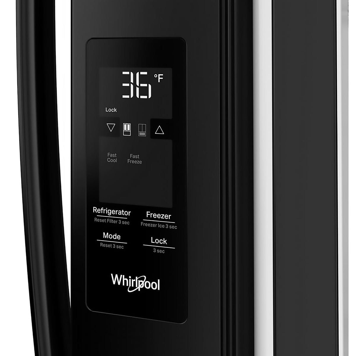Whirlpool 36" 31 Cu. Ft. Black French Door Refrigerator - WRFF3336SB