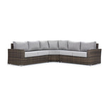 Whispering Pine 3 - Piece Outdoor Sectional - Dark Grey