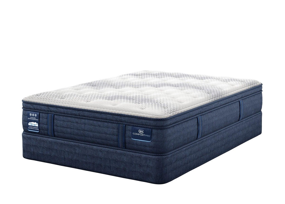 Serta iComfort PRO Whitby Plush King Mattress and Split Boxspring Set