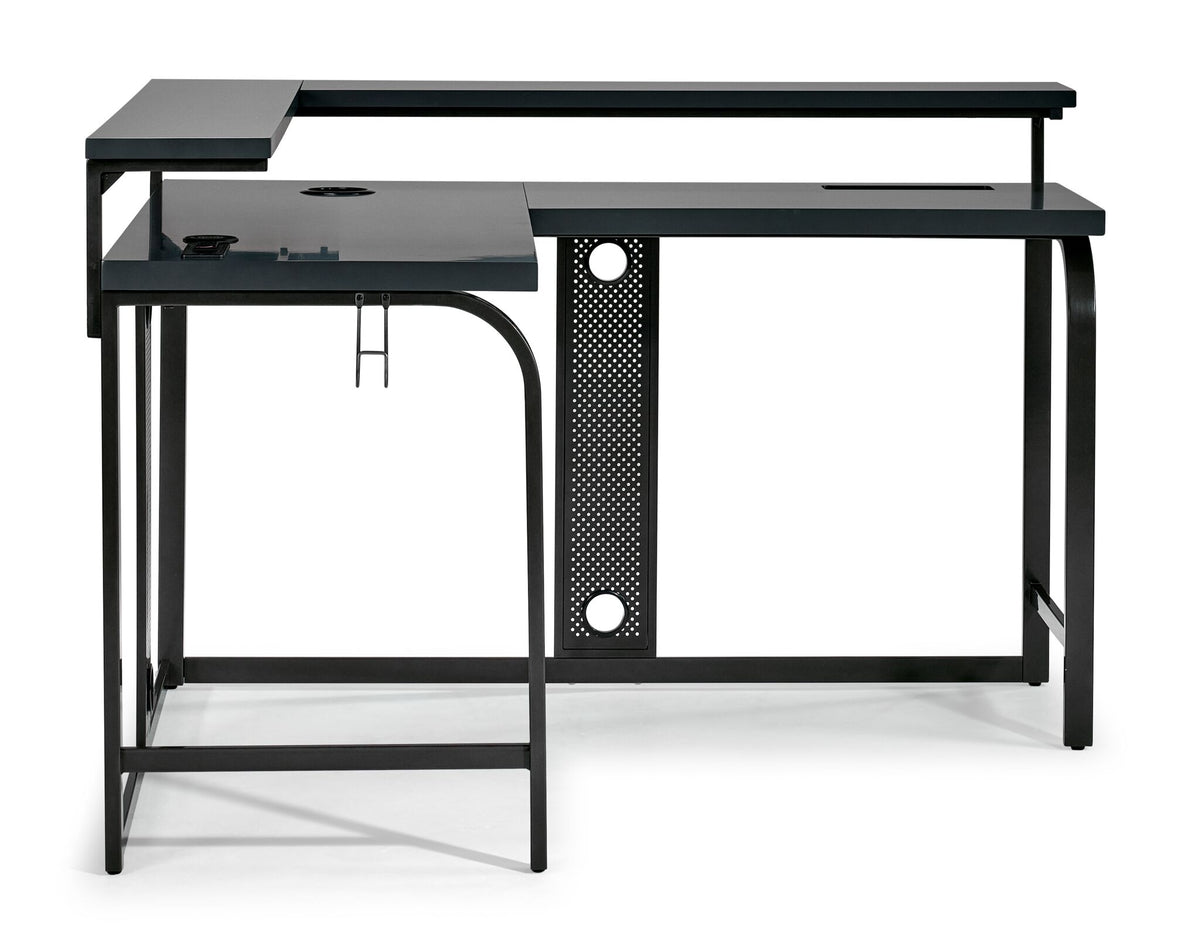 Zander II L-Shaped Gaming Computer Desk - Grey