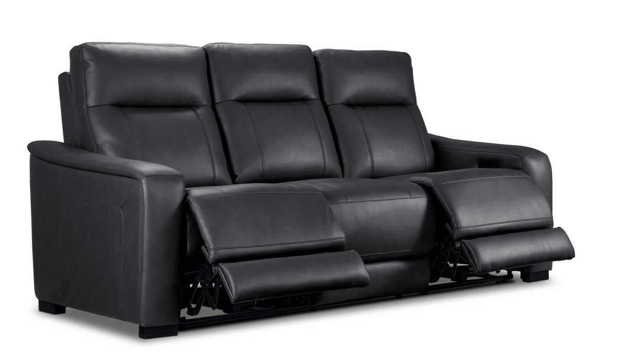 In Harmony - Zeppelin Power Reclining Sofa - Dark Grey