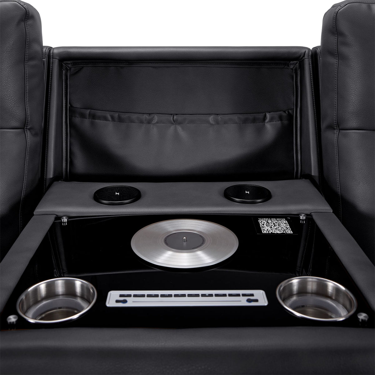 In Harmony - Zeppelin Power Reclining Sofa - Dark Grey