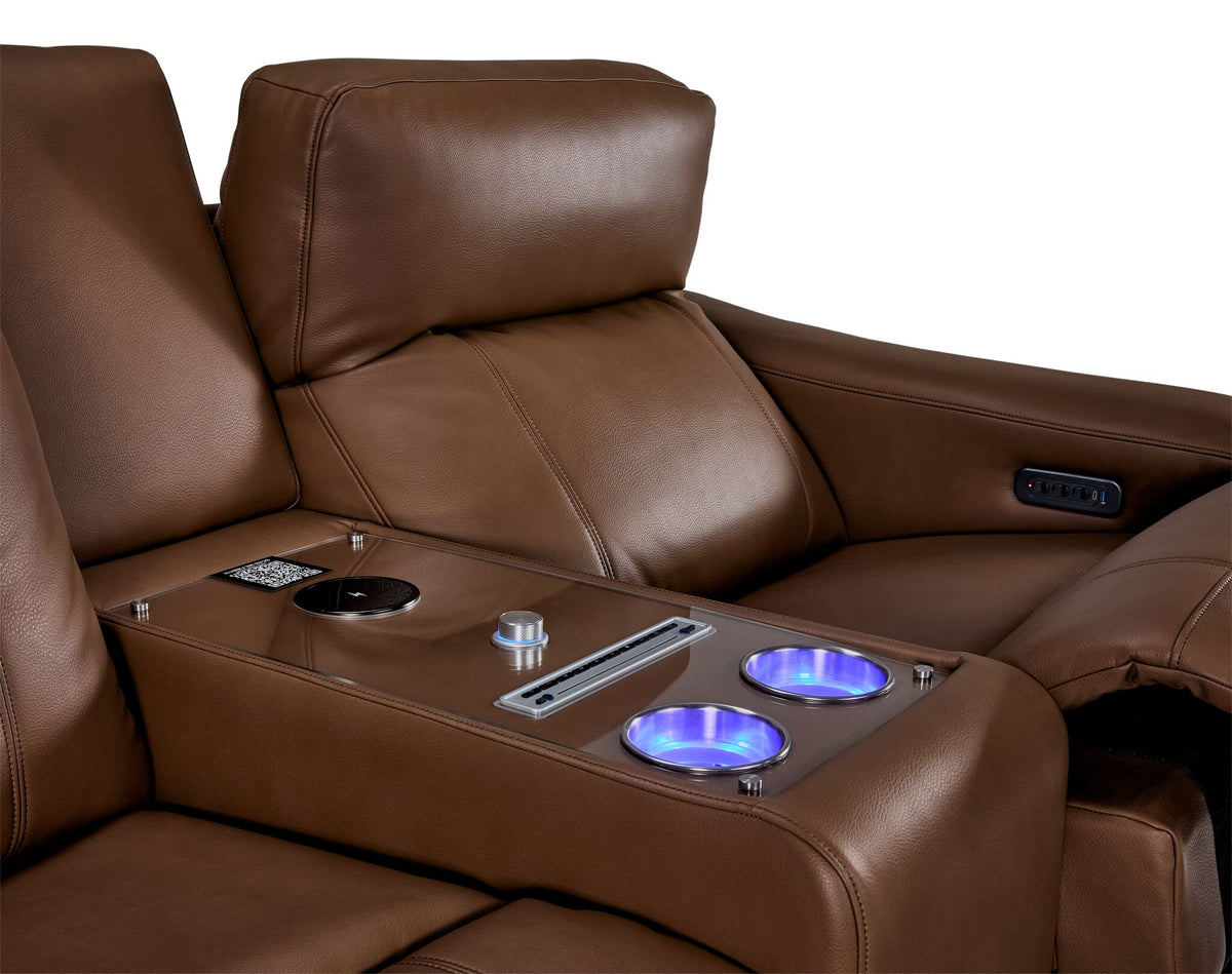 In Harmony - Zeppelin Power Reclining Sofa, Loveseat and Recliner Set - Tan