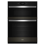 Whirlpool Black Stainless Steel with PrintShield™ Finish Combi Wall Oven (6.4 Cu Ft) - WOEC7030PV
