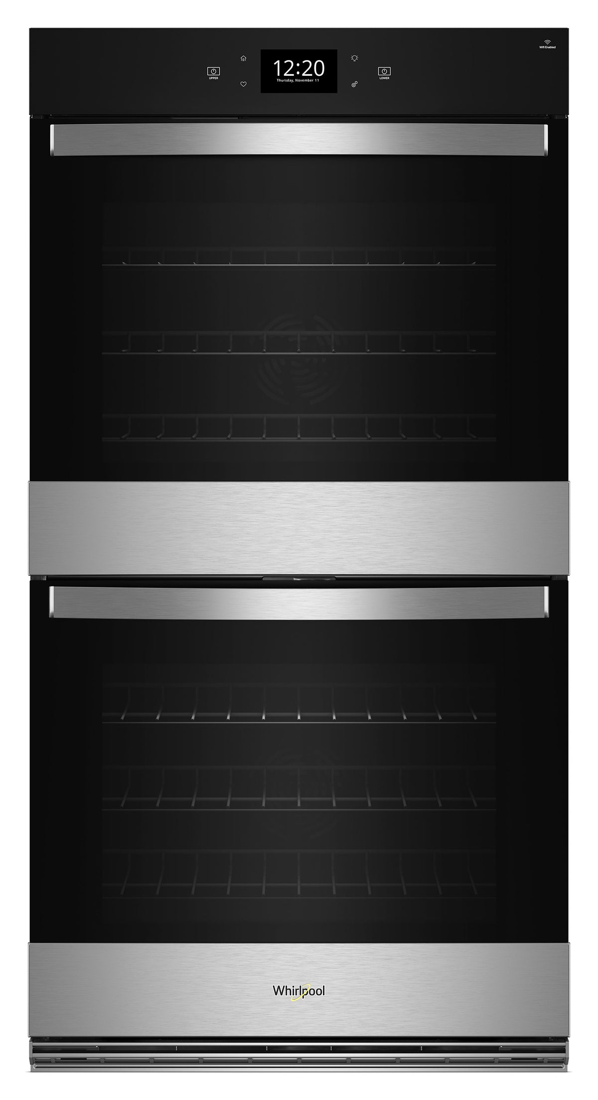 Whirlpool Fingerprint Resistant Stainless Steel Double Wall Oven (10.00 Cu Ft) - WOED7030PZ