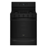 Whirlpool Black Freestanding Gas Single Oven Convection Range (5.0 Cu. Ft.) - WFGS5730SB