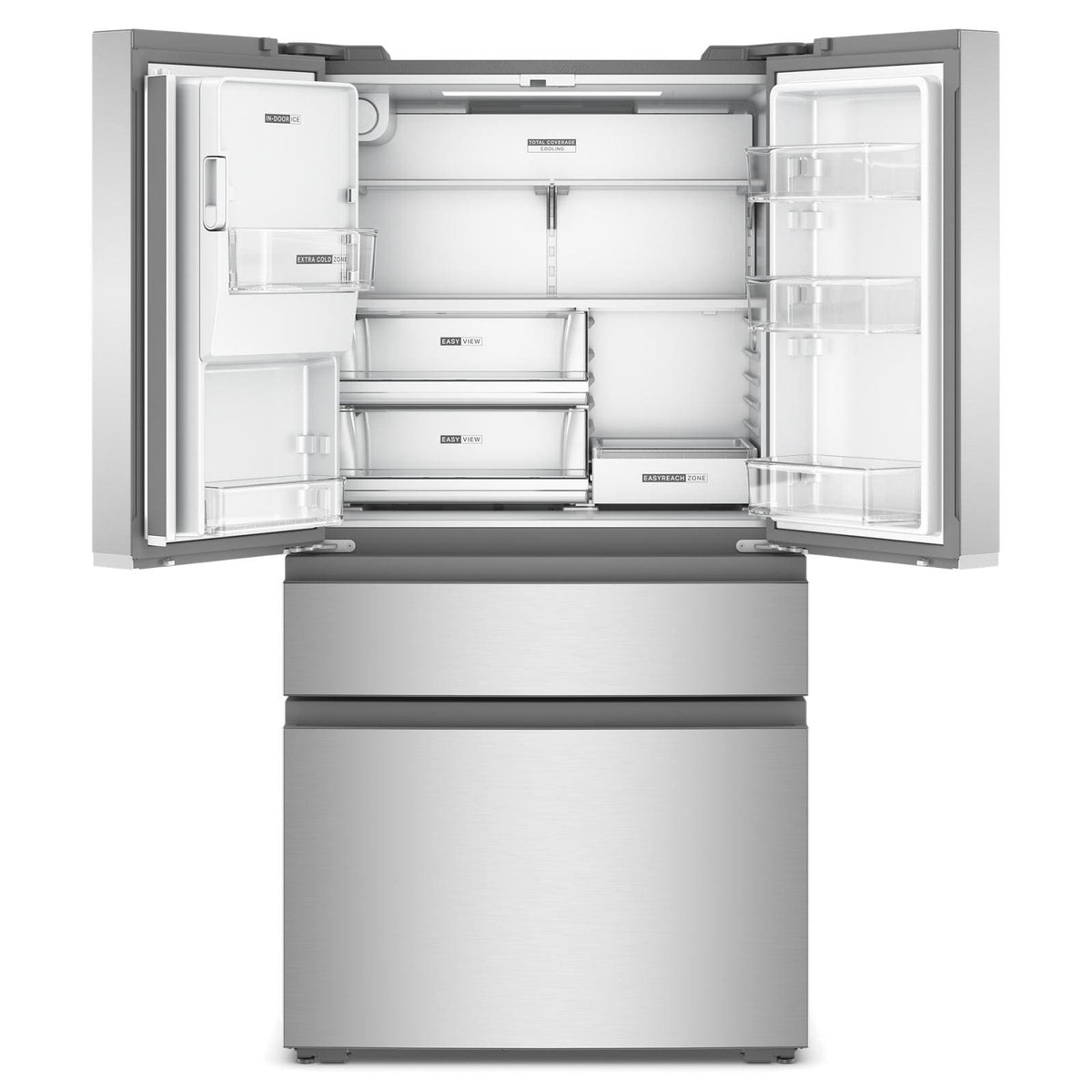 Whirlpool 36" 22.0 Cu. Ft. Fingerprint-Resistant Stainless Steel Counter-Depth 4-Door French Door Refrigerator – WRMC5036RZ