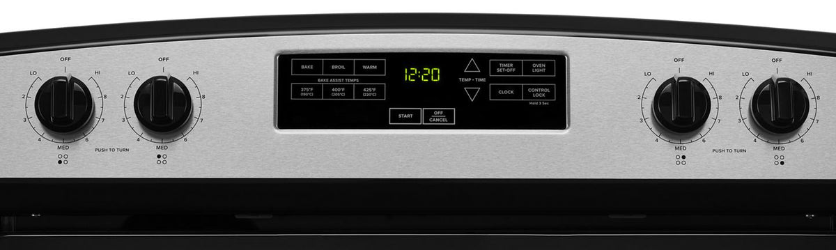 Amana 30" Stainless Steel Electric Range (4.80 Cu Ft) - YACR4303MMS