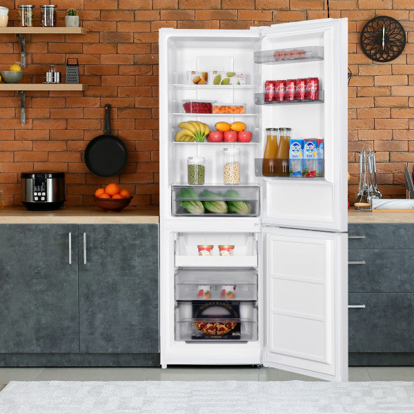 Danby 23.75" 10.3 Cu. Ft. White Compact Bottom-Freezer Refrigerator - DBMF100B1WDB