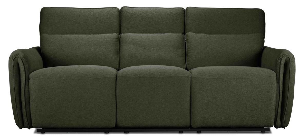 Larsen Power Reclining Sofa - Olive