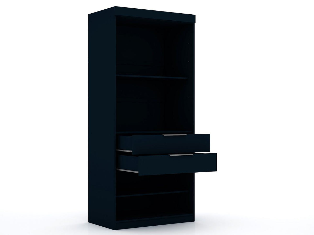 Oulu Open Sectional Wardrobe - Midnight Blue