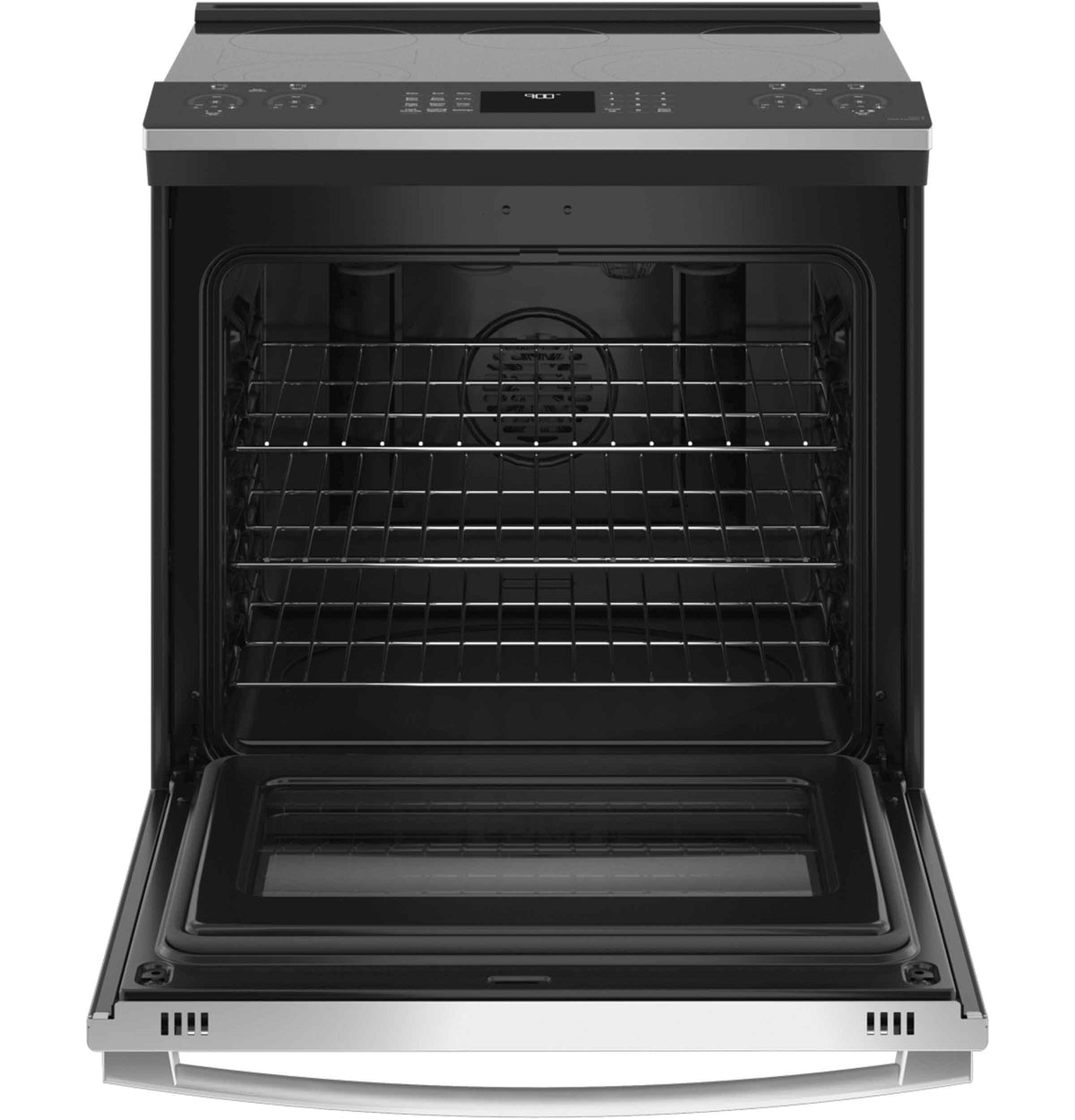 GE Profile Fingerprint Resistant Stainless Steel 30" Slide-In Electric Range with Air Fry (5.3 Cu.Ft) - PSS93YPFS