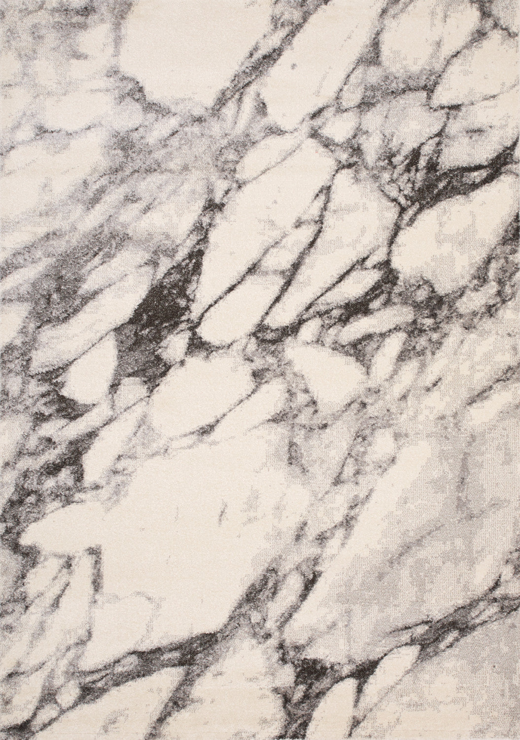 Mirza Marble Profile Area Rug - 5' X 8' - Cream/Grey