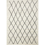 Meridian Pen-Drawn Trellis Lines Area Rug - 5' X 8' - Grey