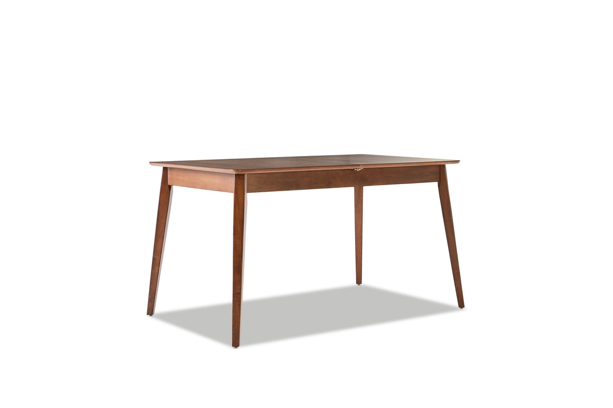 Lenard 7-Piece Extendable Dining Set - Walnut
