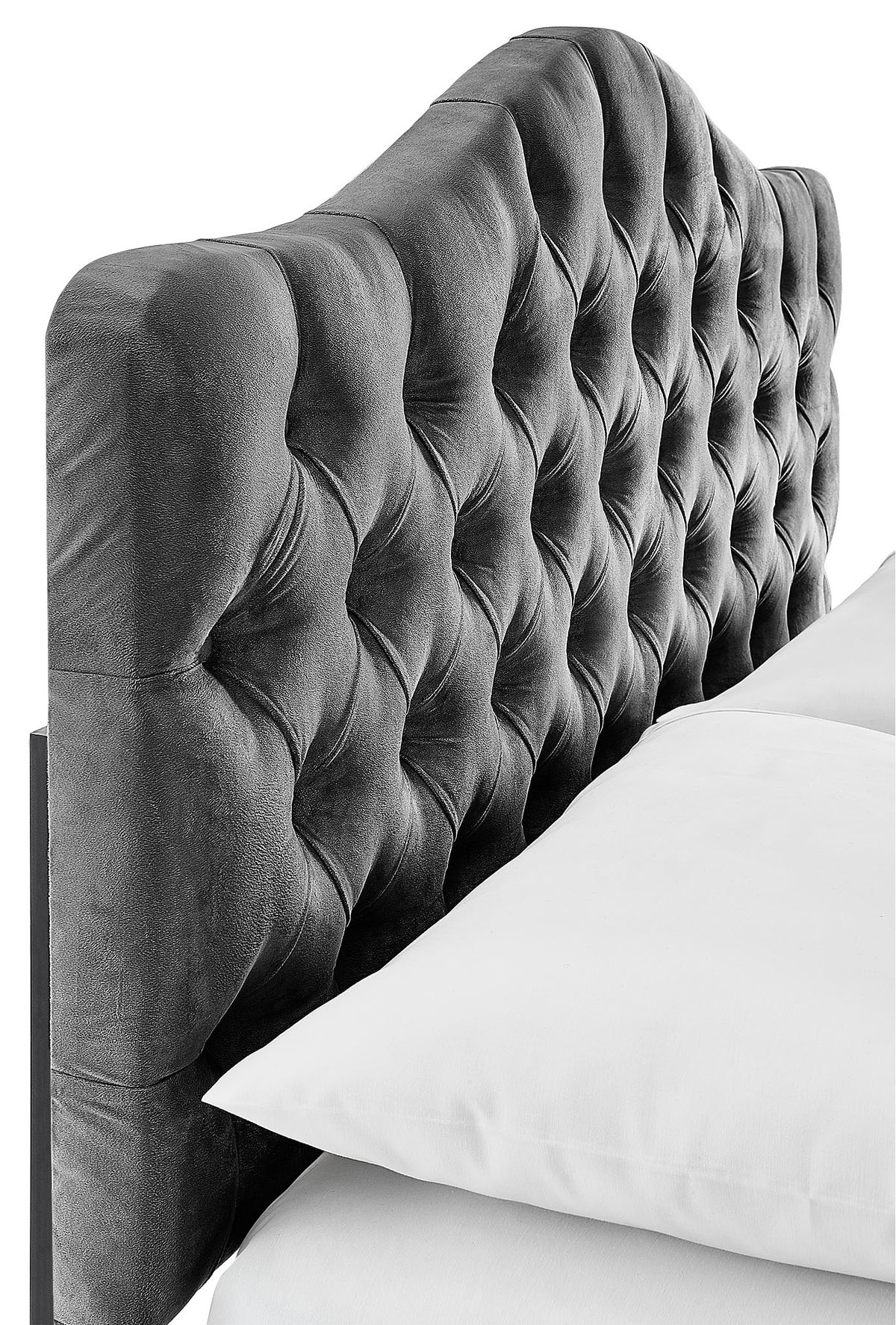 Lexa Queen Headboard - Dark Grey