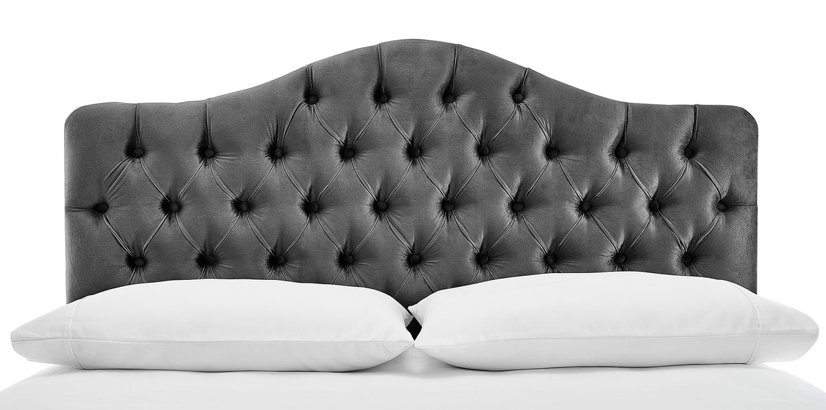 Lexa Queen Headboard - Dark Grey