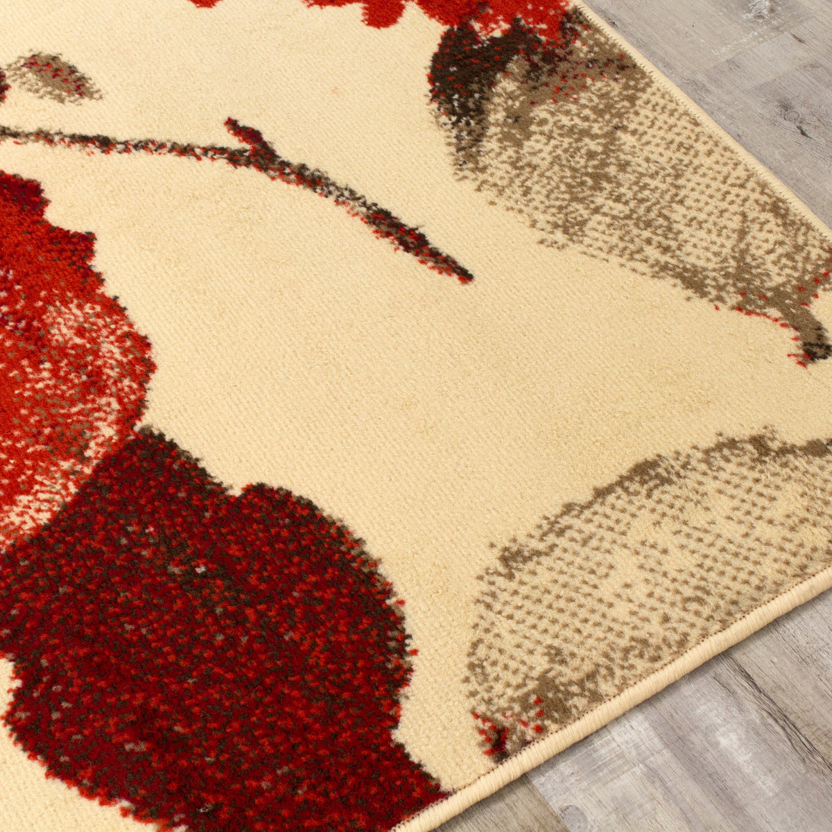 Fiona Vintage Area Rug - 5' X 7' - Cream/Red