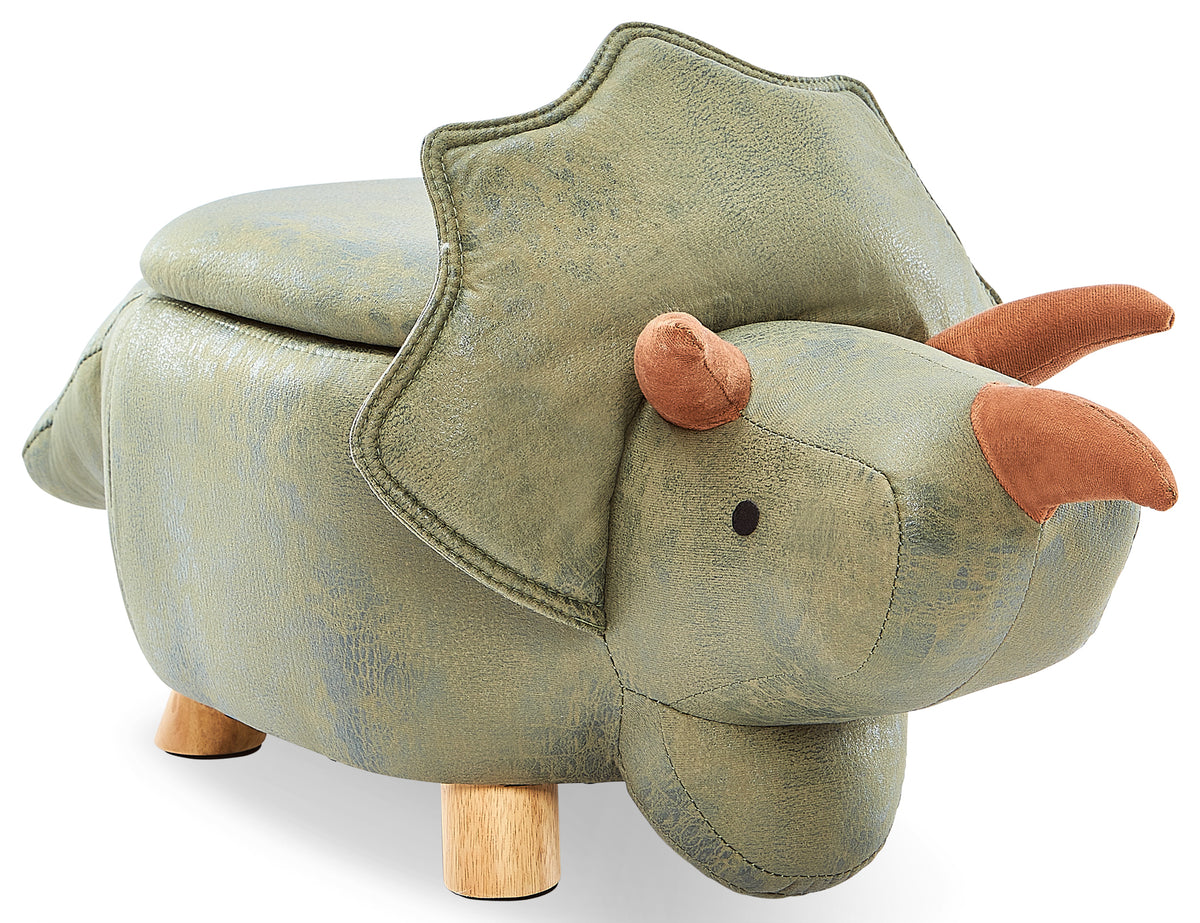 Dinosaur Storage Ottoman - Green