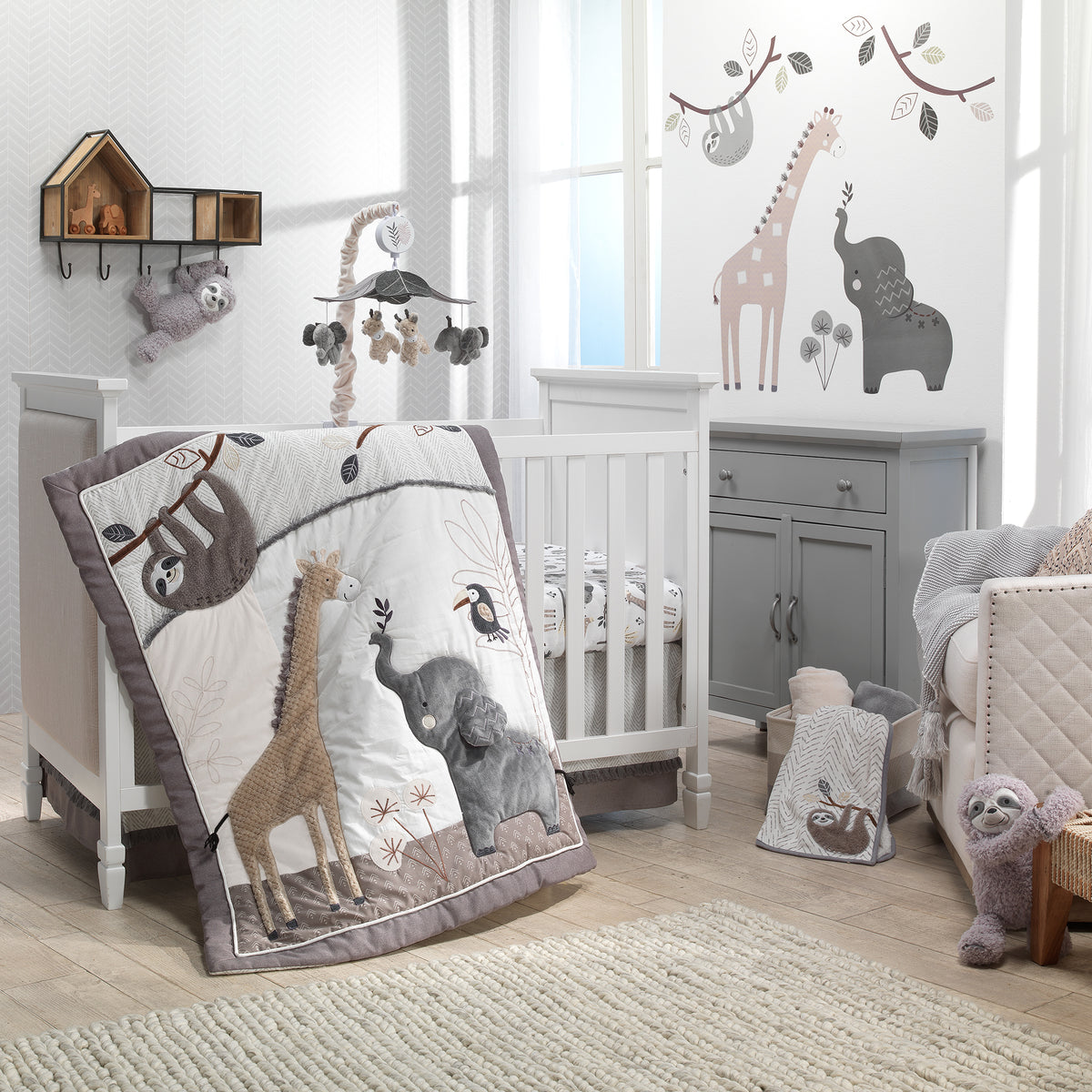 Baby Jungle 4-Piece Bedding Set