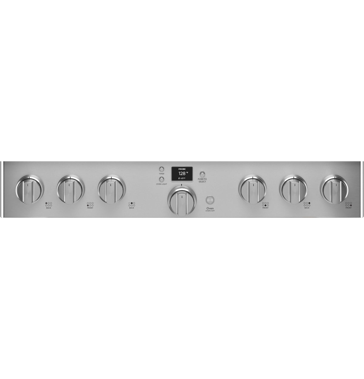 Café Stainless Steel 36" Commercial-Style 6-Burner Dual-Fuel Smart Range with Air Fry (5.75 Cu.Ft) - C2Y366P2TS1