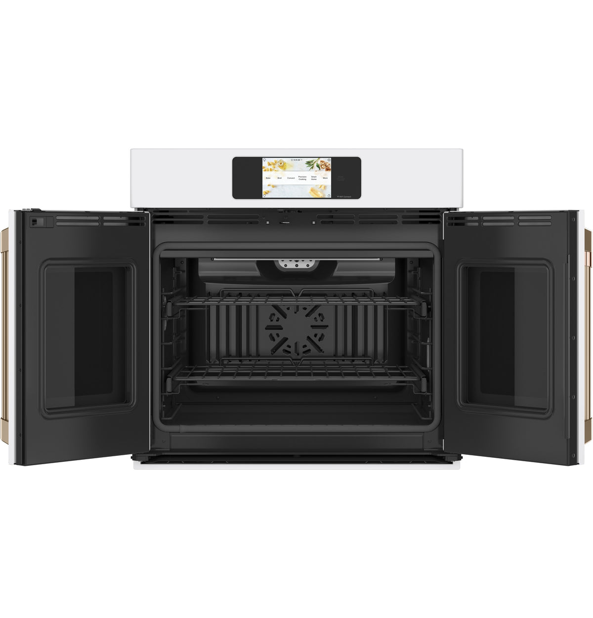 Café Matte White 30" Built-In French-Door Single Convection Wall Oven (5.0 Cu.Ft) - CTS90FP4NW2
