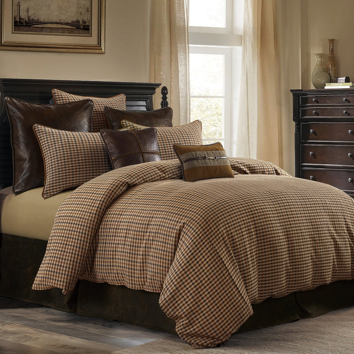 Montpelier 2 Pc. Twin Comforter Set - Brown / Green / Cream
